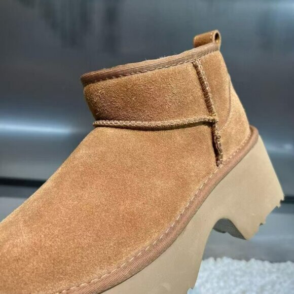 UGG Women's Boots Classic Ultra Mini New Heights chestnut - Picture 6 of 7